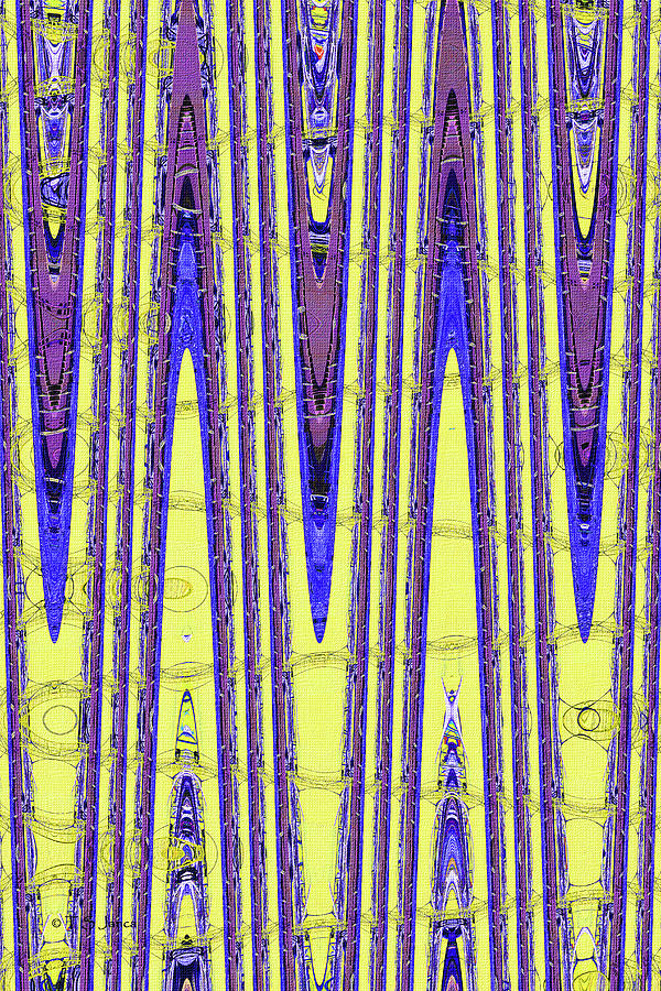 Tempe Town Lake Dam Construction Abstract Digital Art by Tom Janca