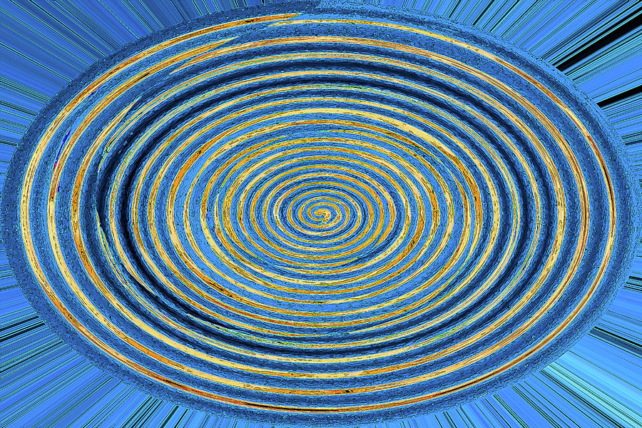 Tempe Town Lake Oval Waves Digital Art by Tom Janca