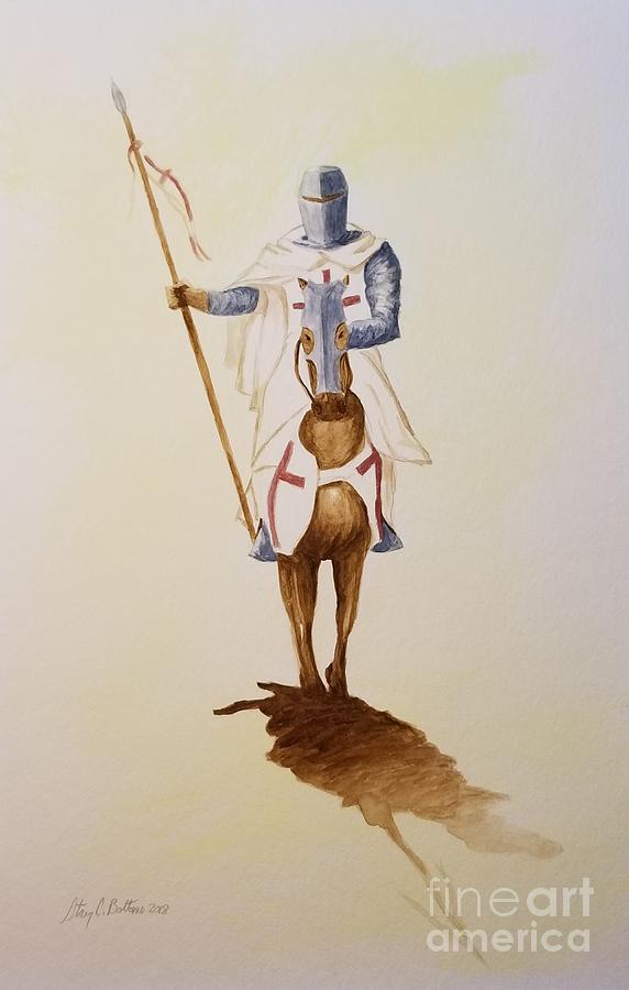 Templar Knight Painting by Stacy C Bottoms