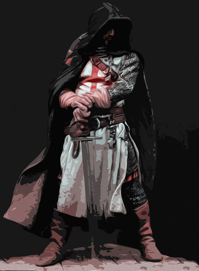 Templar sergeant Painting by AM FineArtPrints