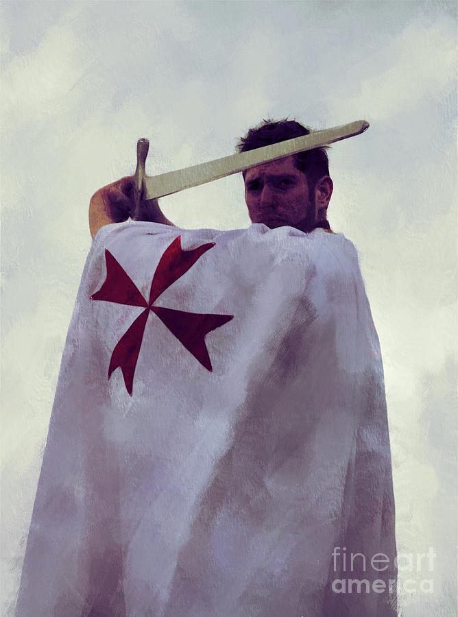 Templar To Battle Painting