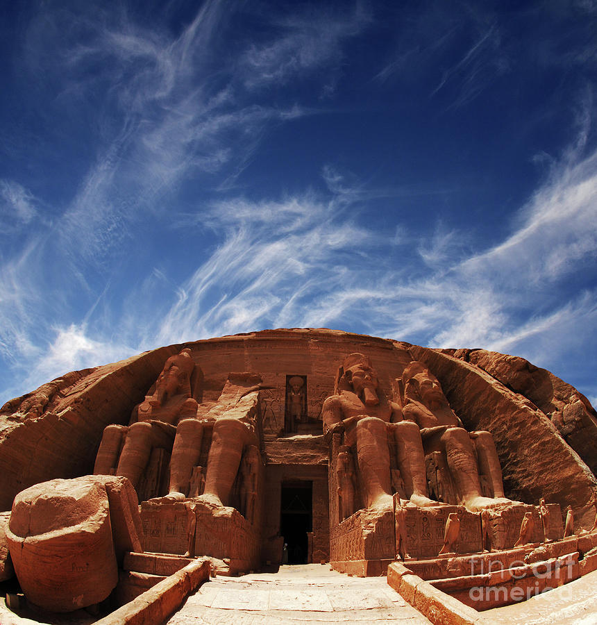 Temple At Abu Simbel Egypt Photograph by Bob Christopher