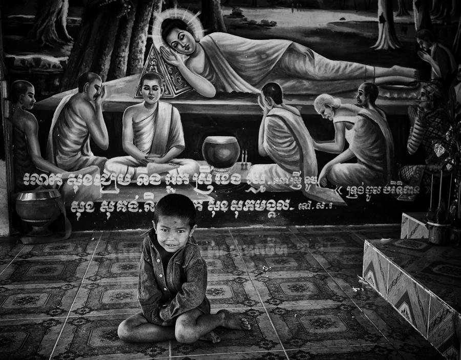 Buddha Photograph - Temple Boy by David Longstreath