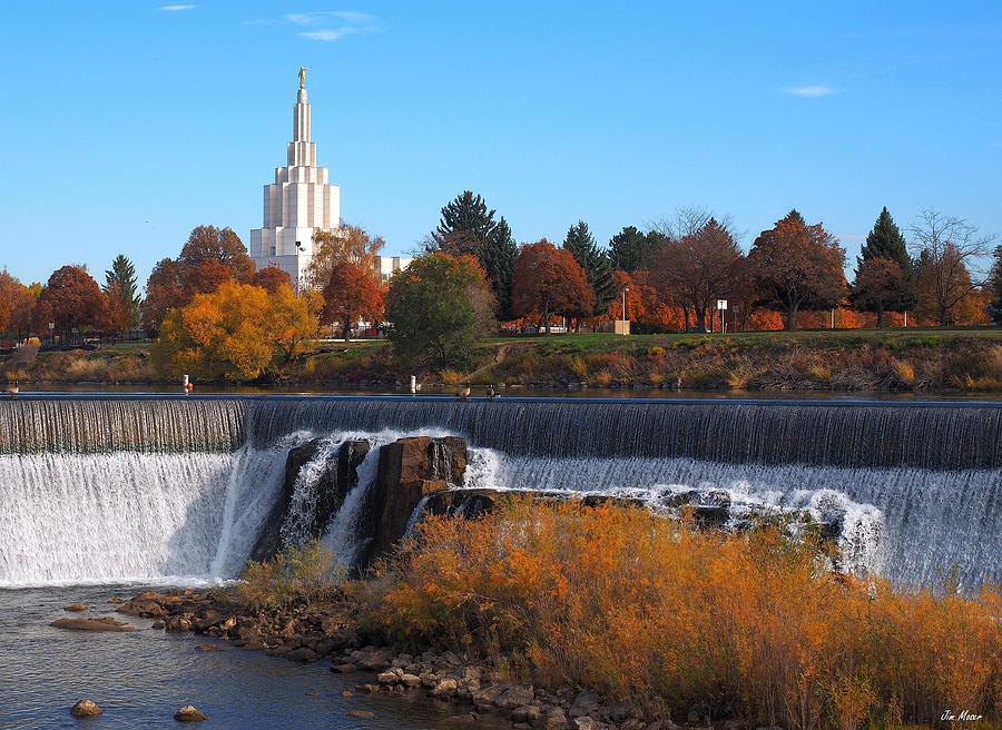 Temple by the River Photograph by Jim Moser - Fine Art America