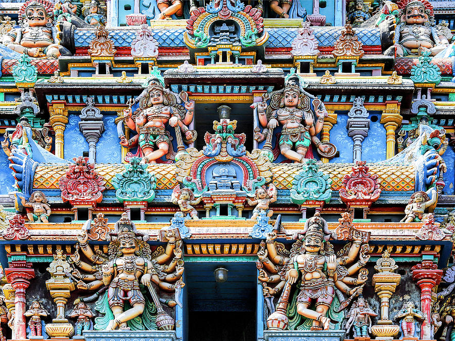 Temple Facade Chennai India Photograph by Dominic Piperata