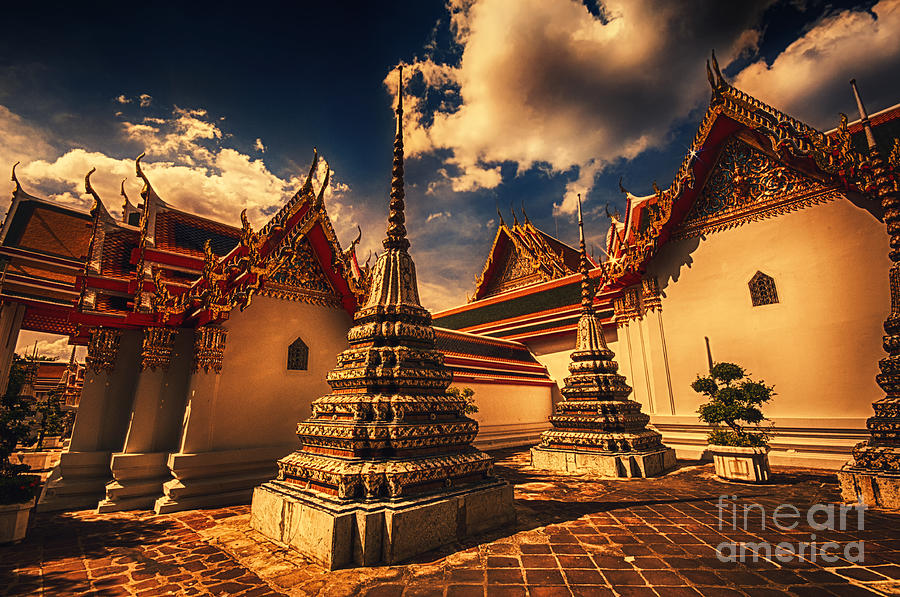 Temple in Bangkok Photograph by Charuhas Images