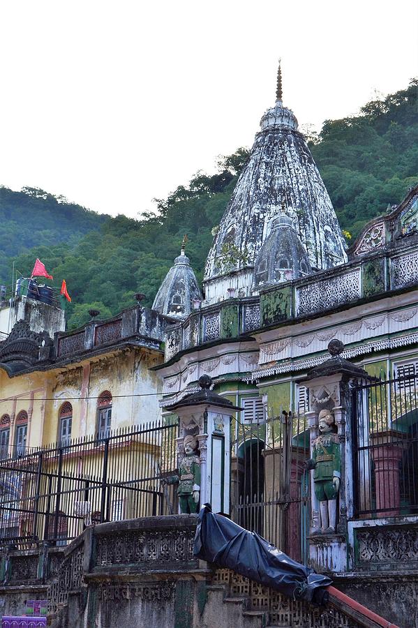 Temple in Rishikesh Photograph by Kim Bemis