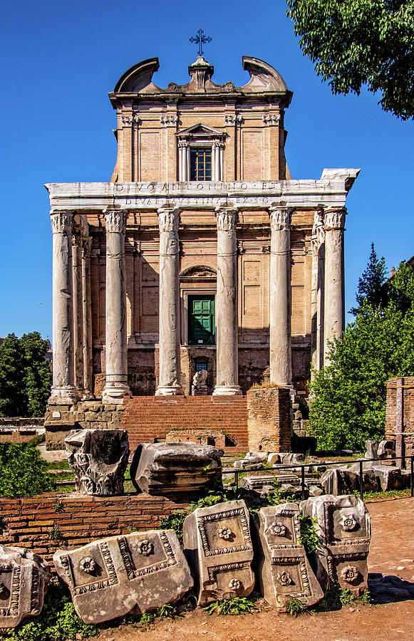 Temple in Roman Forum Photograph by Carolyn Derstine