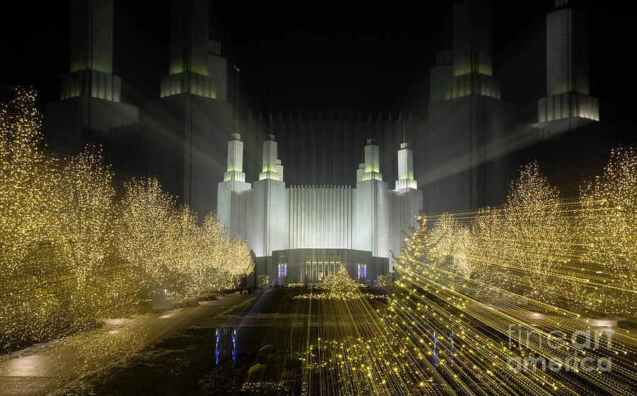 Temple Lightscape Photograph by Art Cole
