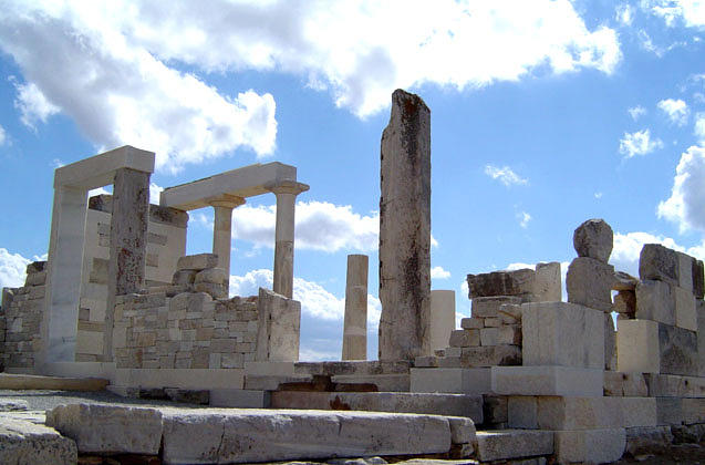 Temple of Demeter with Clouds Photograph by Tom Calderon