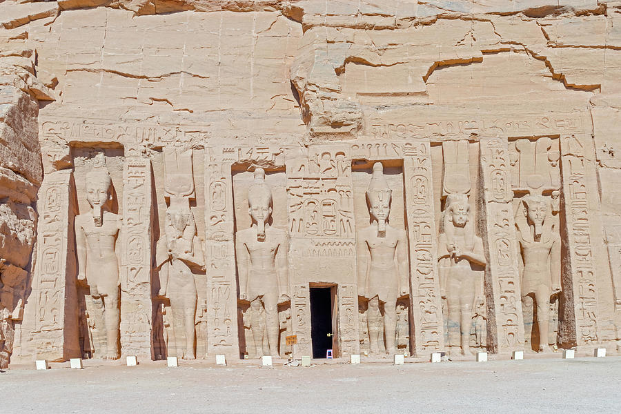 Temple of Hathor and Nefertari in Abu Simbel Photograph by Marek Poplawski
