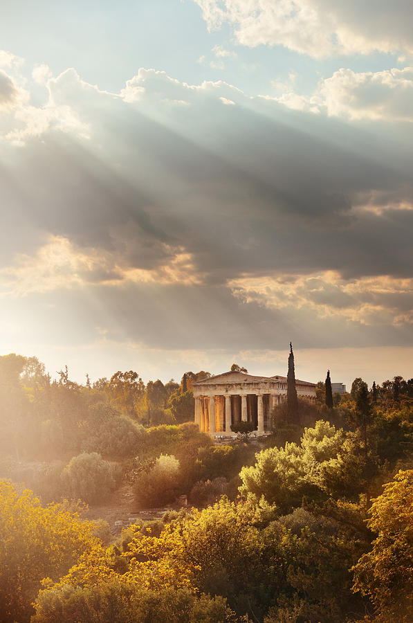 Temple of Hephaestus Photograph by Songquan Deng