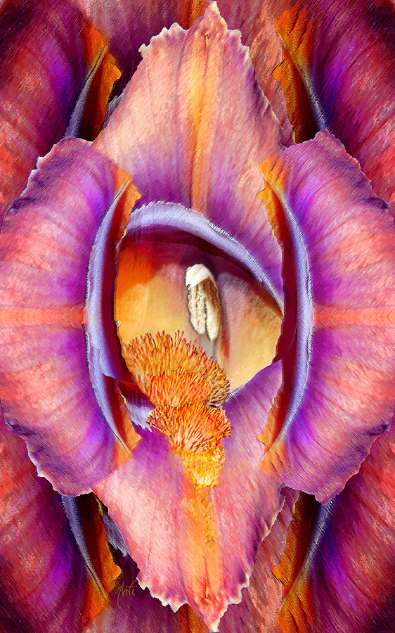 Iris Photograph - Temple of Iris - Floral Abstract by Michele Avanti