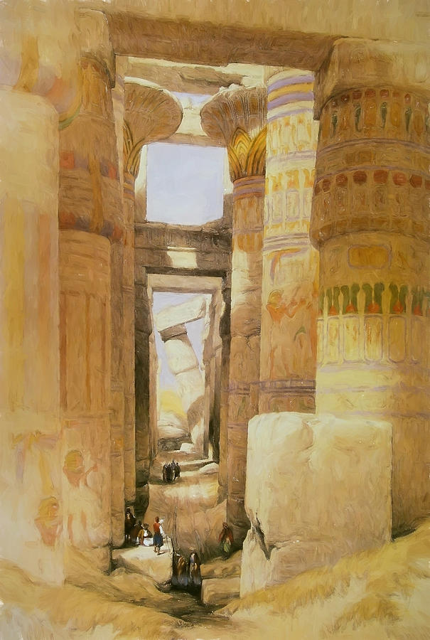 Temple of Karnak  2 Digital Art by Roy Pedersen