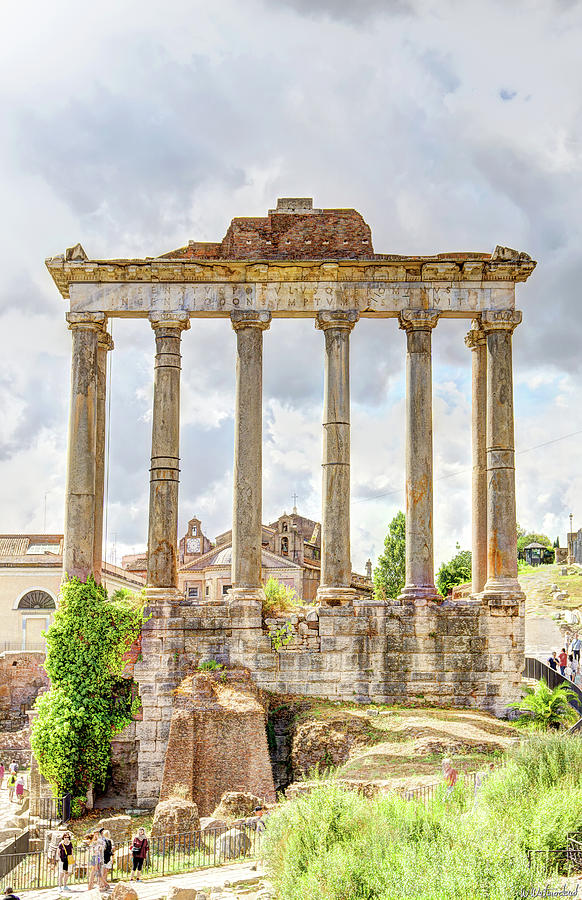 Temple of Saturn front Photograph by Weston Westmoreland