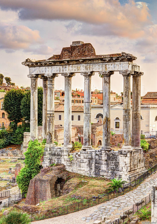 Temple of Saturn Photograph by Weston Westmoreland