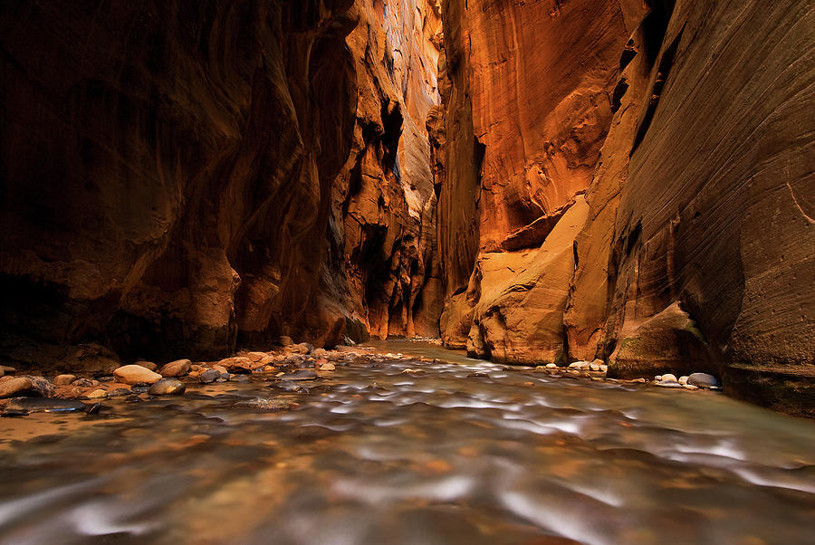 Temple Of Sinawava, Zion Narrows Photograph by Jeremiah Leipold