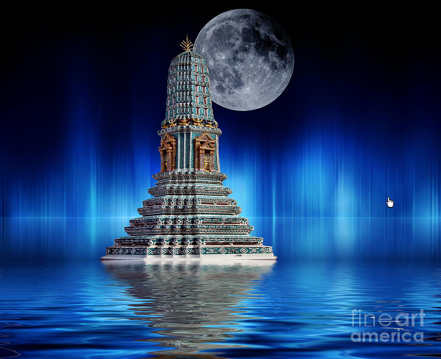 Temple of the Moon Photograph by Shirley Mangini