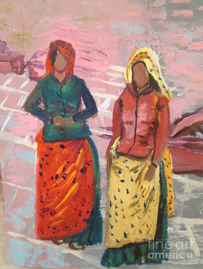 Temple Women Painting by Jennylynd James
