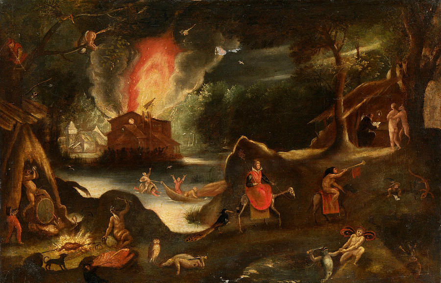 Temptation of Saint Anthony Painting by Jacob van Swanenburg