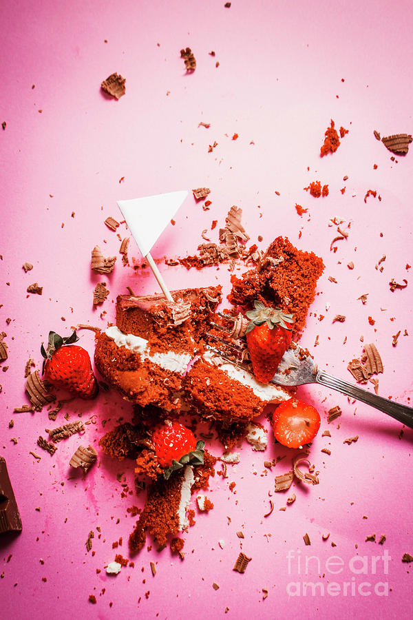 Cake Photograph - Temptation surrender  by Jorgo Photography