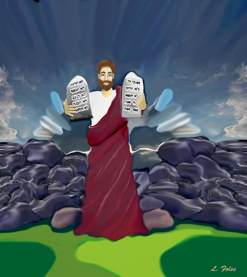 Ten Commandments Digital Art