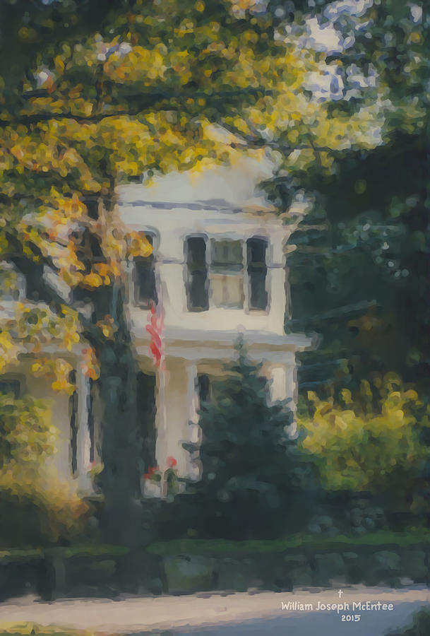 Ten Lincoln Street, Easton, MA Painting by Bill McEntee