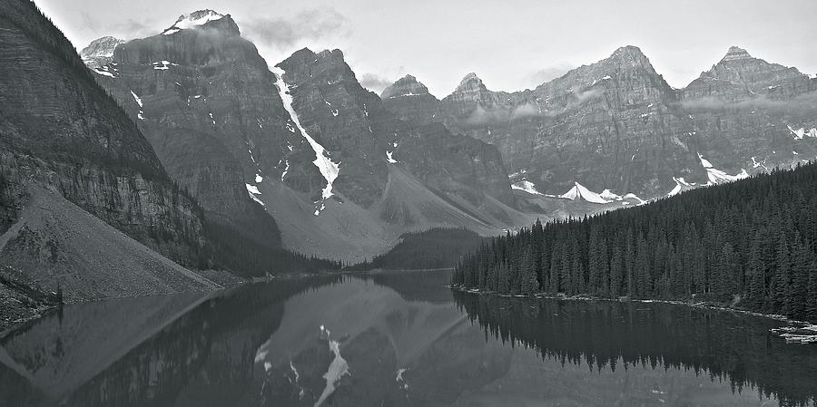 Ten Peaks Black and White Photograph by Frozen in Time Fine Art Photography