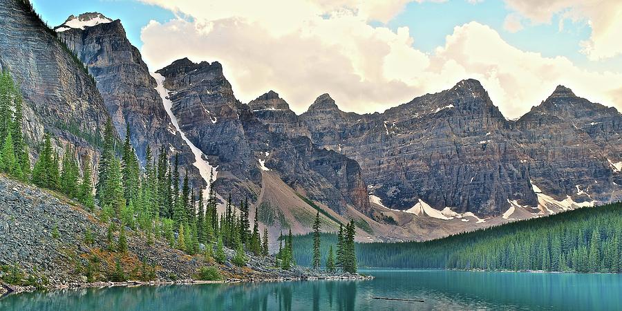 Ten Peaks Valley at Moraine Lake Photograph by Frozen in Time Fine Art Photography