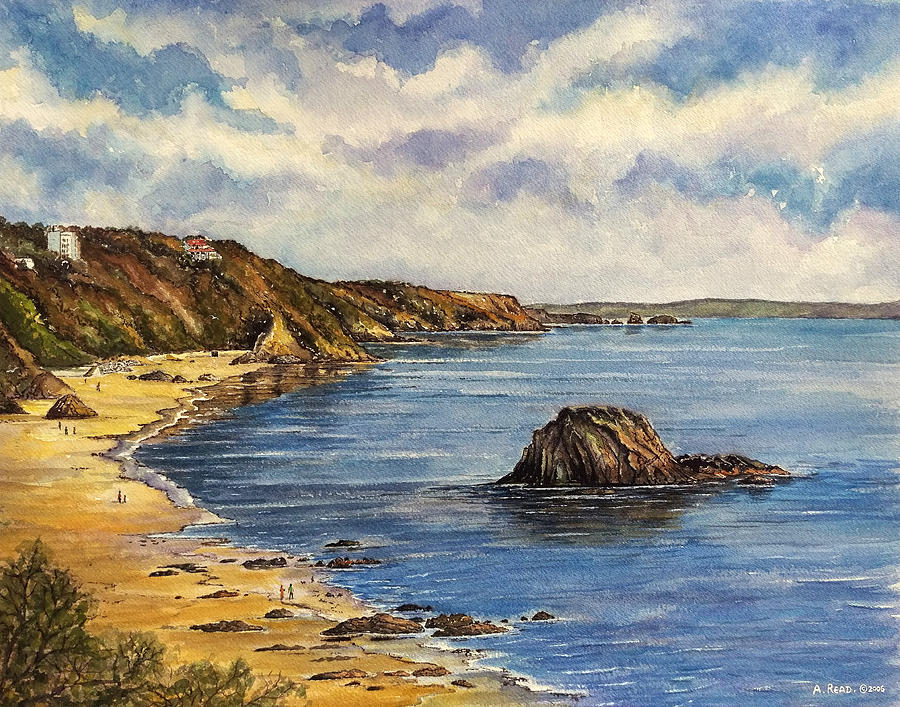 Tenby Beach Painting