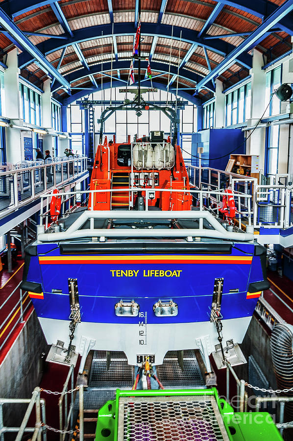 Boat Photograph - Tenby Lifeboat 1 by Steve Purnell