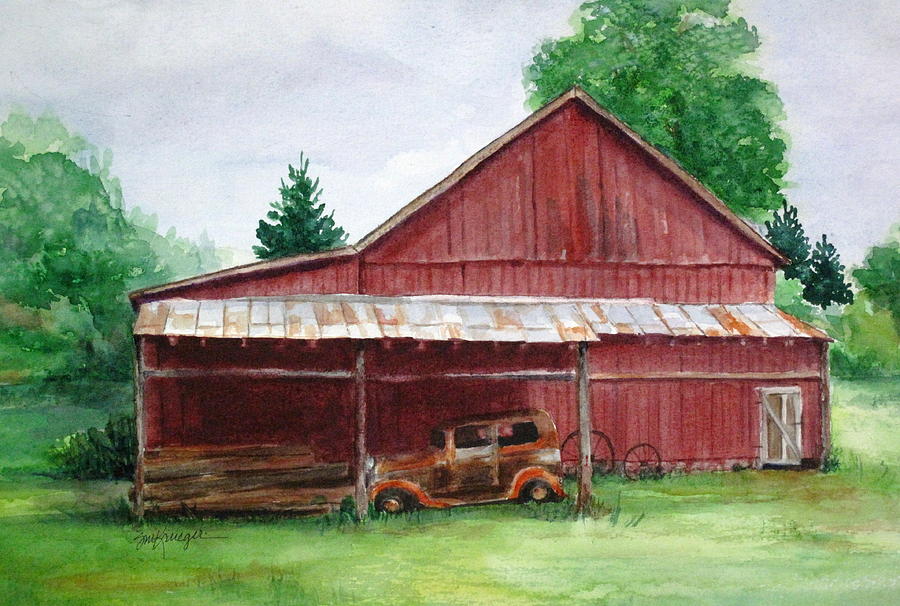 Tennessee Barn Painting by Suzanne Krueger
