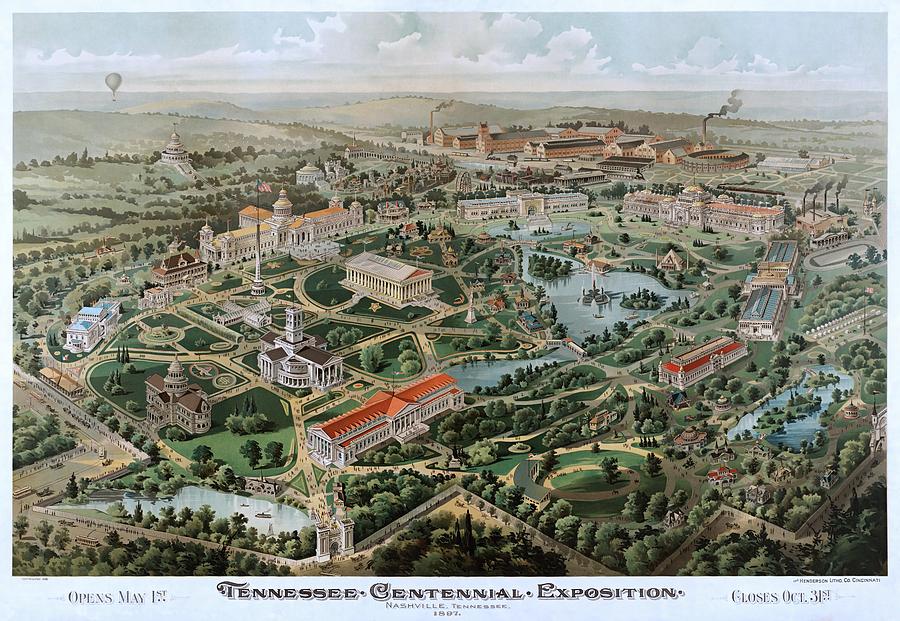 Tennessee Centennial Exposition, 1897 Painting by Vincent Monozlay