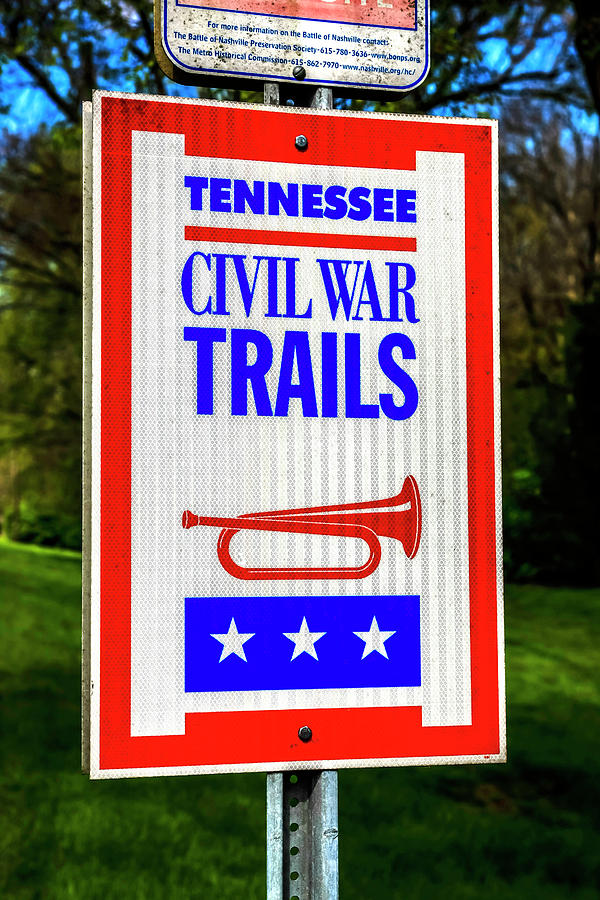 Tennessee Civil War Trail Sign Photograph by Chris Smith