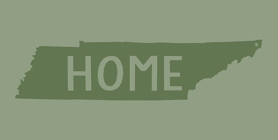 Tennessee Home Green Digital Art by Heather Applegate