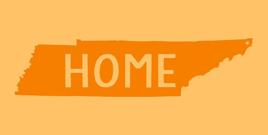 Tennessee Home Orange Digital Art by Heather Applegate