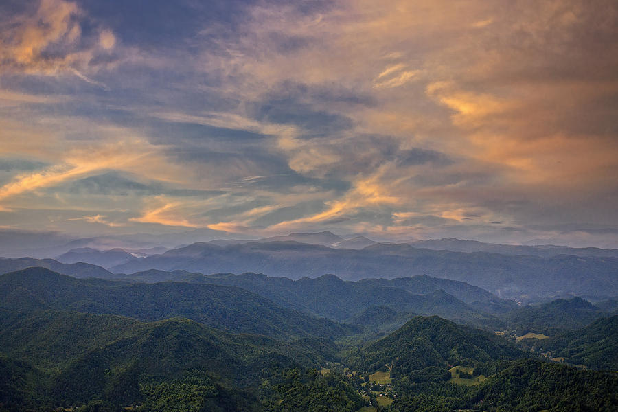 Tennessee Mountains Sunset Photograph by Ken Barrett