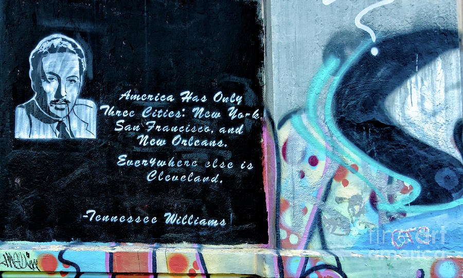 Tennessee Williams Graffiti Wall- Nola Photograph