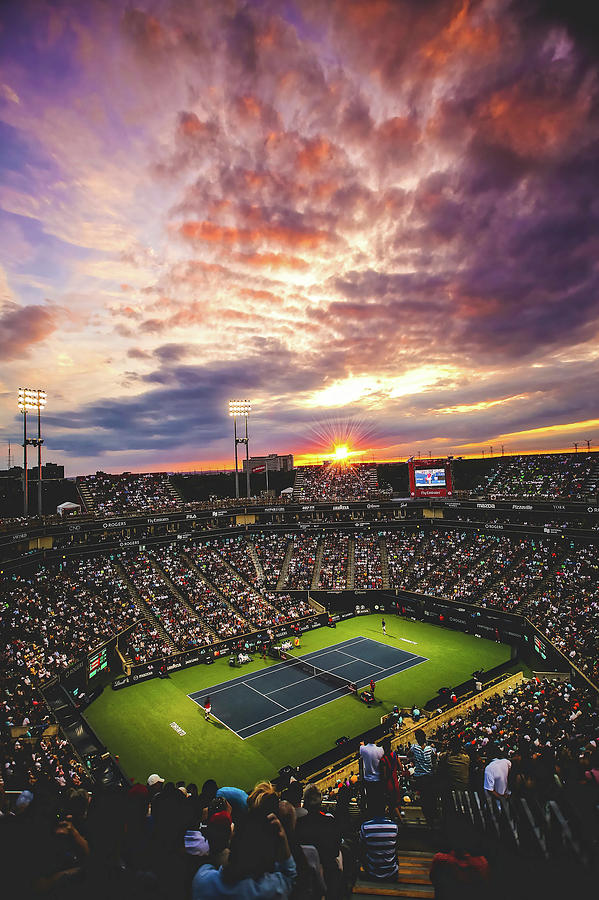Sunset Photograph - Tennis At Sunset by Mountain Dreams