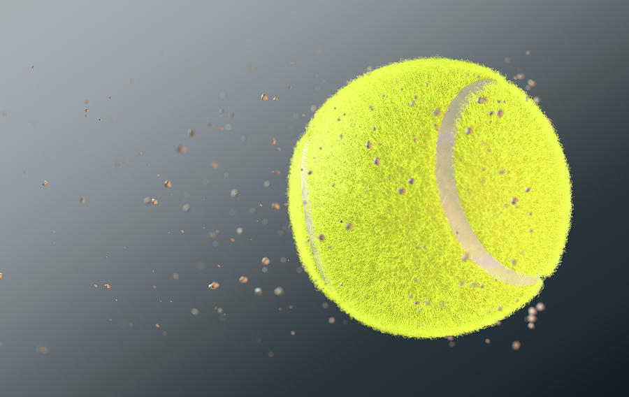Tennis Digital Art - Tennis Ball by Allan Swart