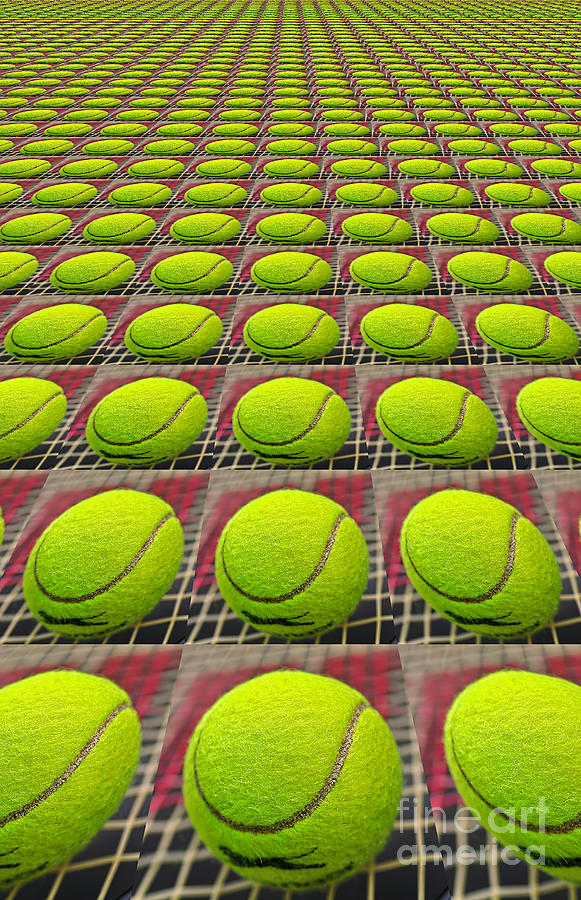 Tennis Ball Zoom by Kaye Menner Photograph by Kaye Menner
