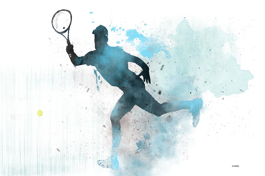 Tennis Player -19 Digital Art by Marlene Watson