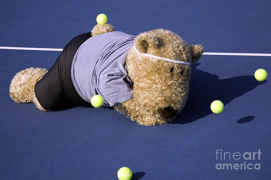Tennis Player Face Down Photograph by Karen Foley