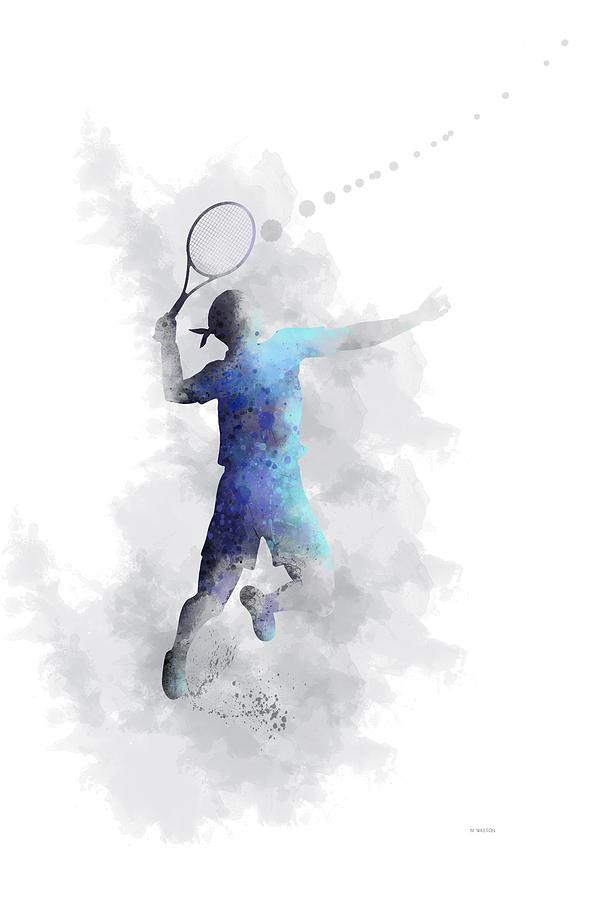 Tennis Player Digital Art by Marlene Watson