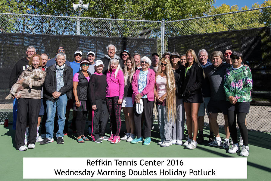 Tennis Potluck Group shot Photograph by Dan McManus
