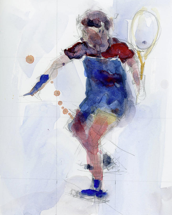 Tennis Painting - Tennis Star by Dorrie Rifkin