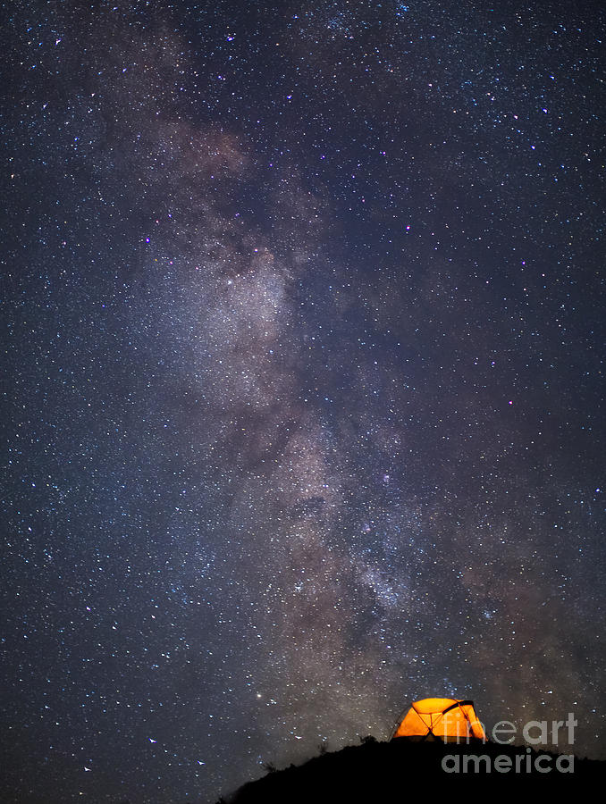 Tent And Milky Way Photograph by Ben Canales