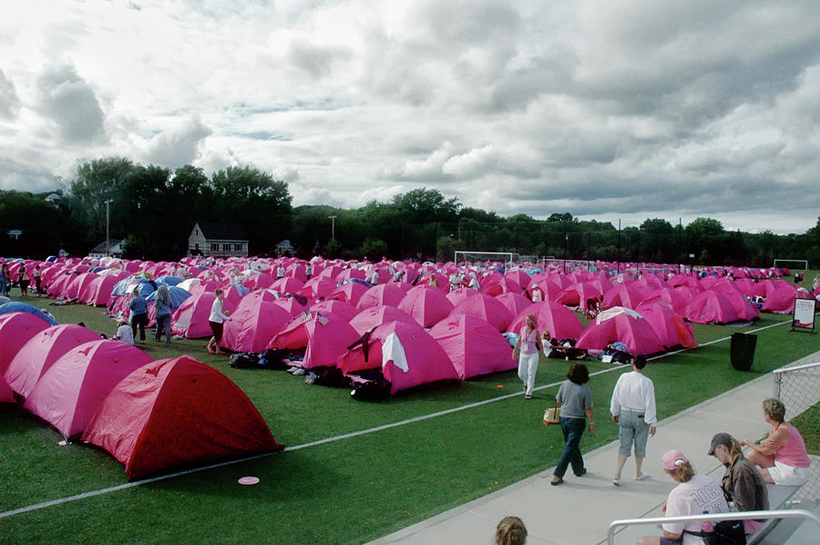 Tent City in Pink Photograph by Ross Powell