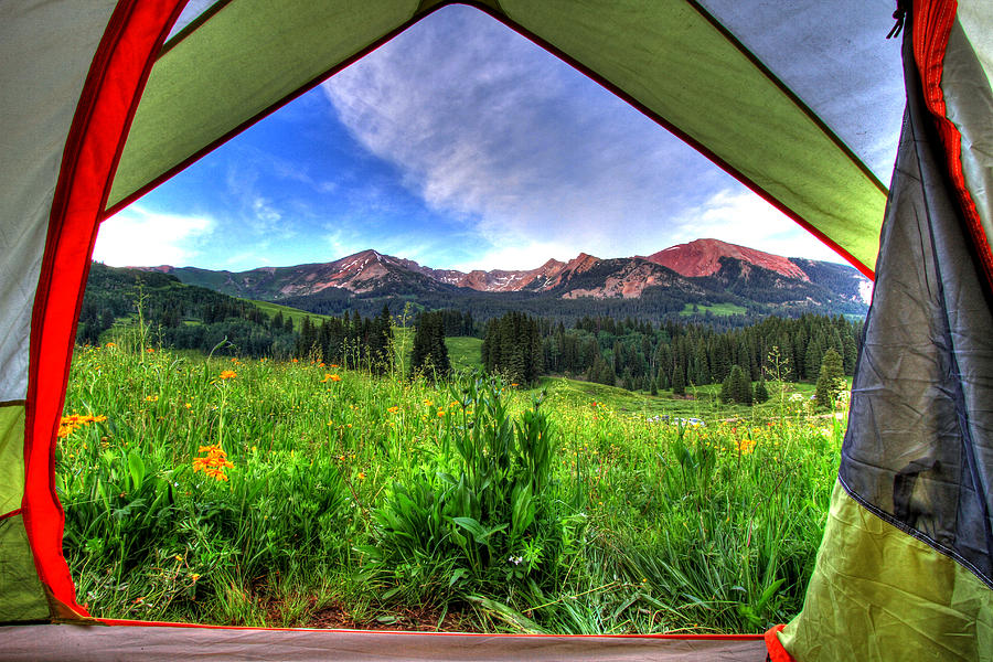 Tent View Photograph by Scott Mahon