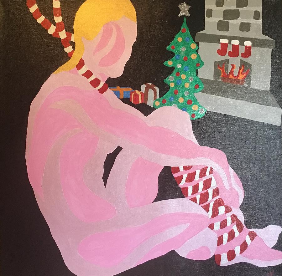 Tenth Christmas Painting by Erika Jean Chamberlin